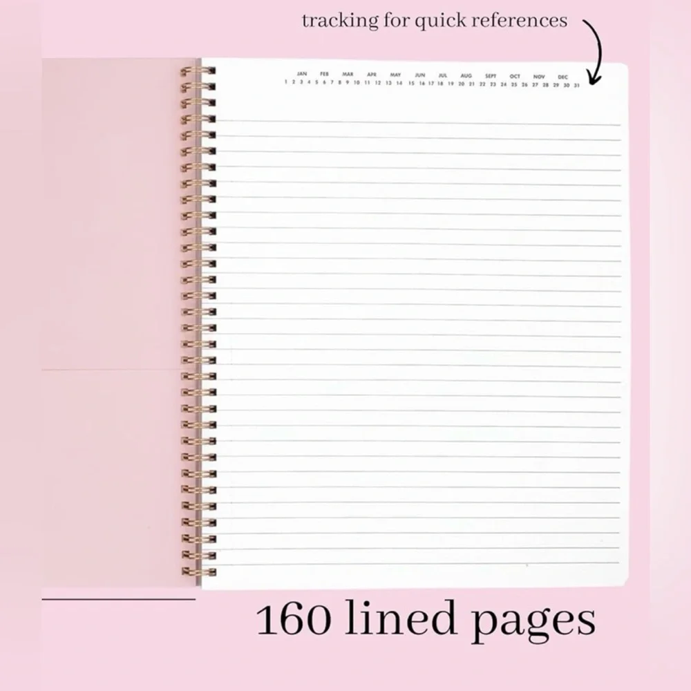 New Kate Spade Large Spiral Notebook 
